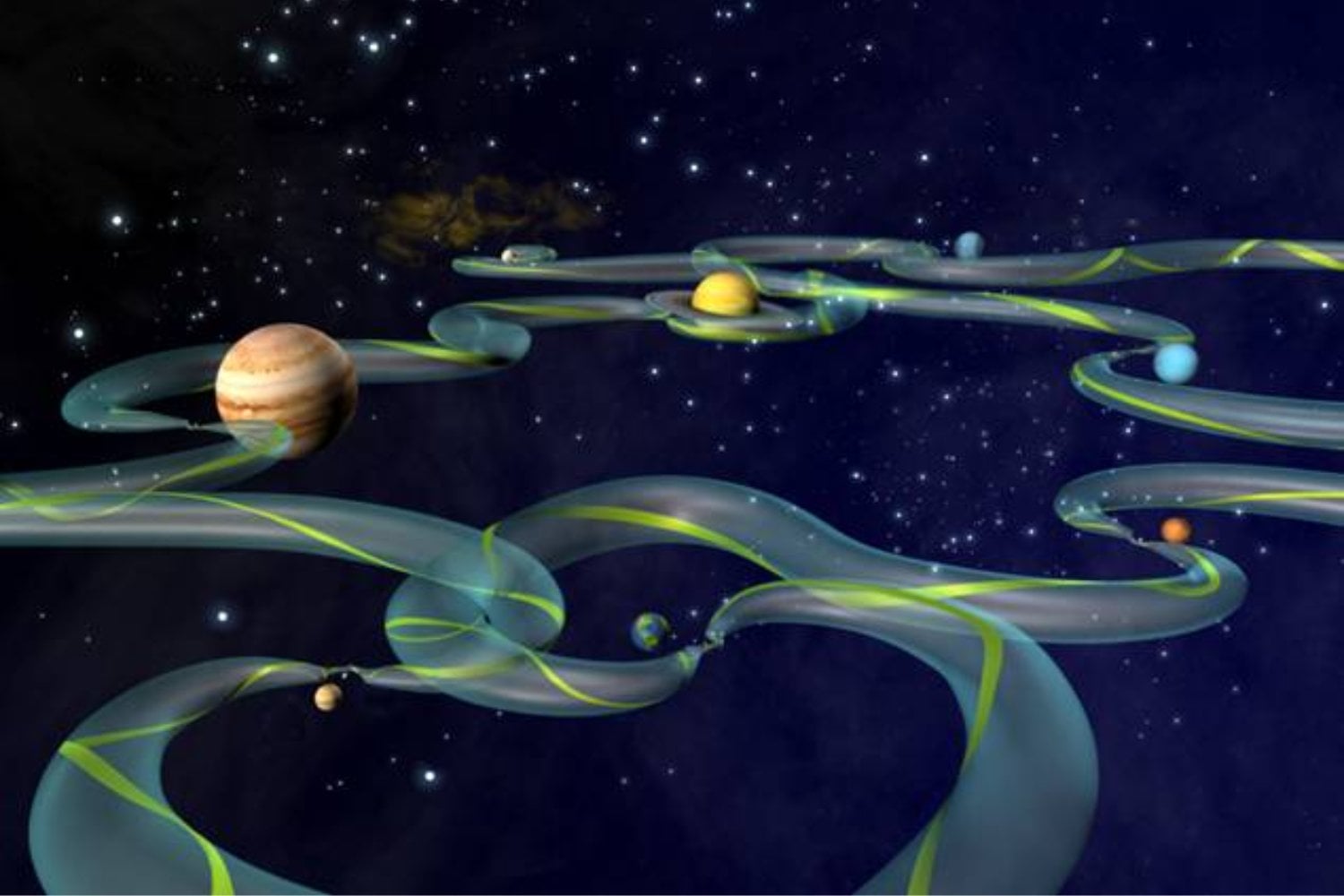 Treinta millones de simulaciones acaban de revelar una autopista gravitatoria escondida camino a la Luna. El desvío pasa por el punto L1 y promete ahorrar combustible en futuras misiones