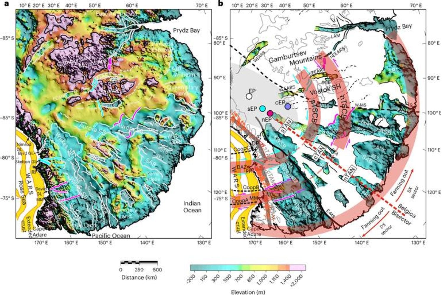 Bajo tres kilómetros de hielo, la Antártida escondía una estructura gigante en forma de abanico. El hallazgo revela una cicatriz geológica anterior a la ruptura de Gondwana