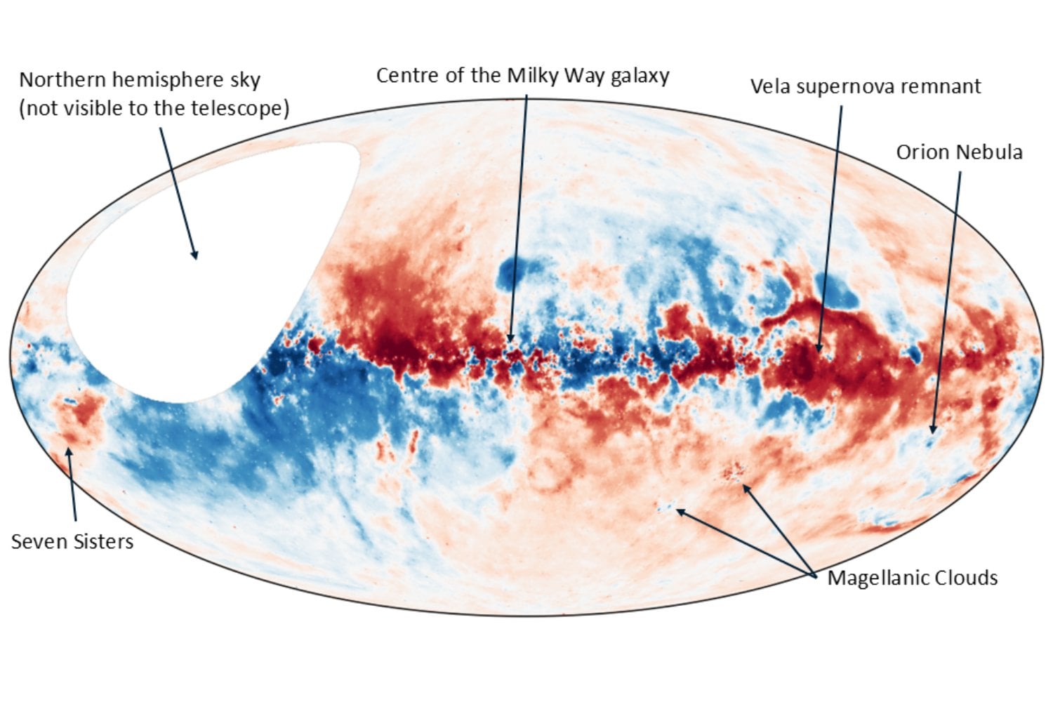 Un radiotelescopio en el desierto australiano acaba de cartografiar algo que ningún ojo humano puede ver. El mayor mapa magnético del universo muestra cómo la luz se retuerce al cruzar campos invisibles entre galaxias