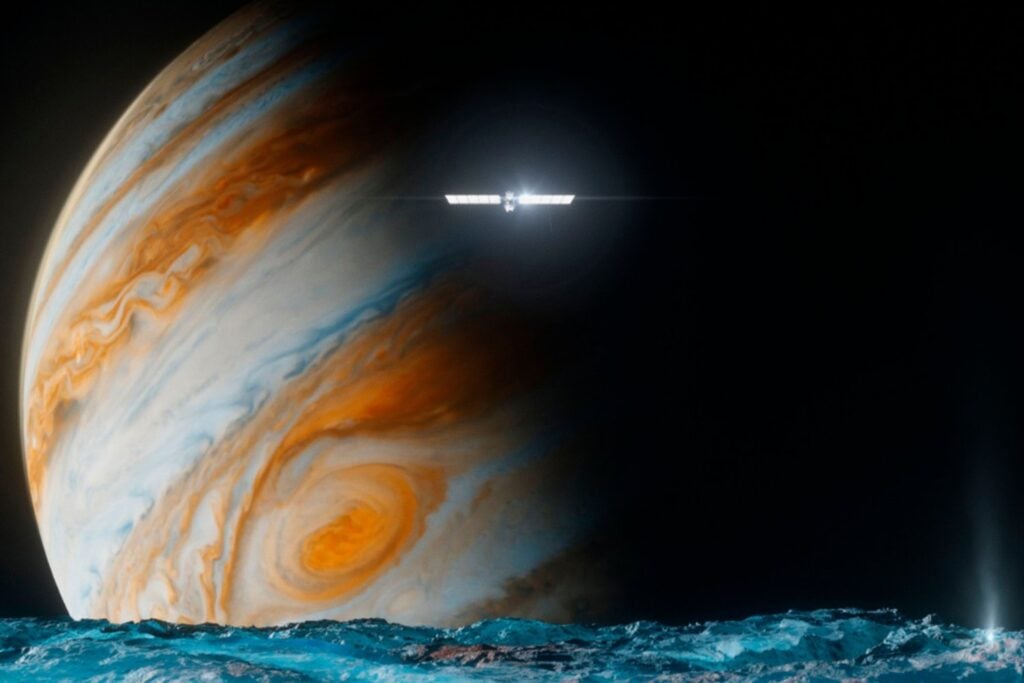 Europa, la luna helada de Júpiter, pudo recibir una lluvia constante de polvo terrestre con bacterias atrapadas. La hipótesis no prueba que haya vida allí, pero reabre el debate sobre la panspermia inversa