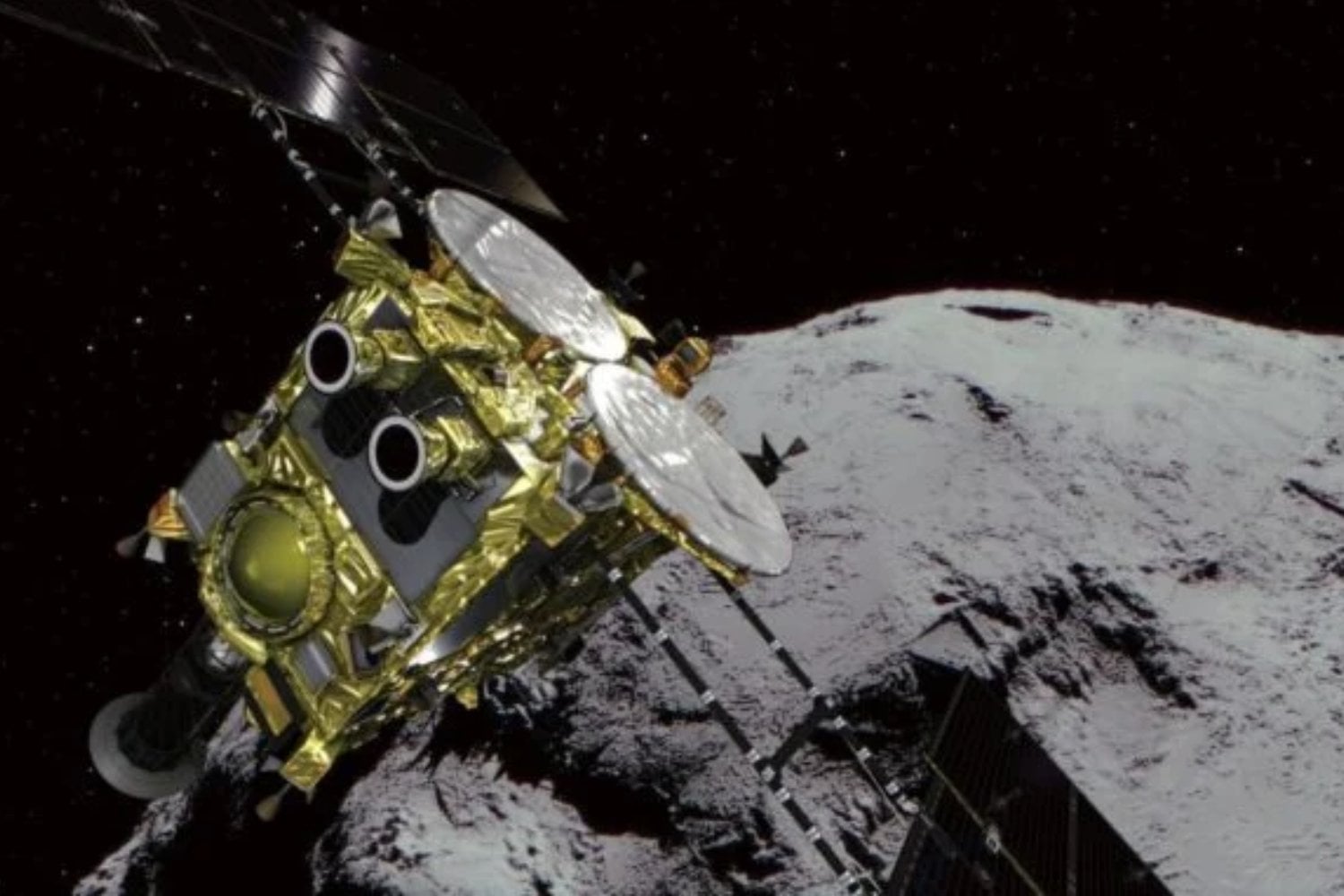 Japón lanzó esta misión para visitar un diminuto asteroide cercano a la Tierra. Ahora algunos científicos creen que podría encontrarse con algo mucho más extraño: una nave soviética perdida hace casi 40 años