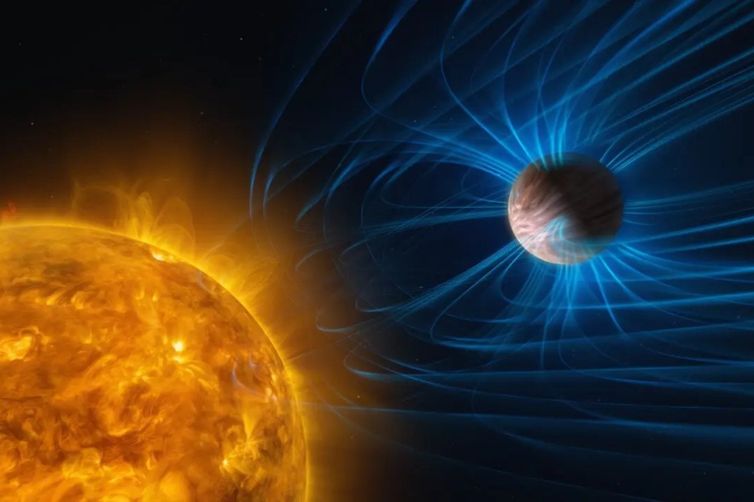 Los astrónomos intentaban medir los vientos de varios mundos extremos. Lo que terminaron encontrando fue la evidencia más sólida hasta ahora de campos magnéticos en planetas fuera del Sistema Solar