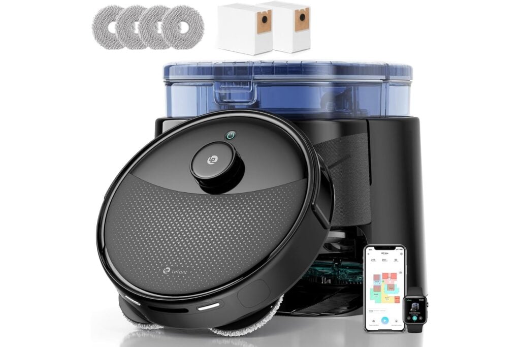 Lefant M3 Robot Vacuum and Mop with Mapping, 12,000 Pa