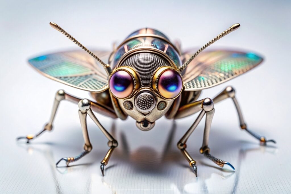 Mechanical,insect.,robot,insect.,mechanical,insect,with,wings
