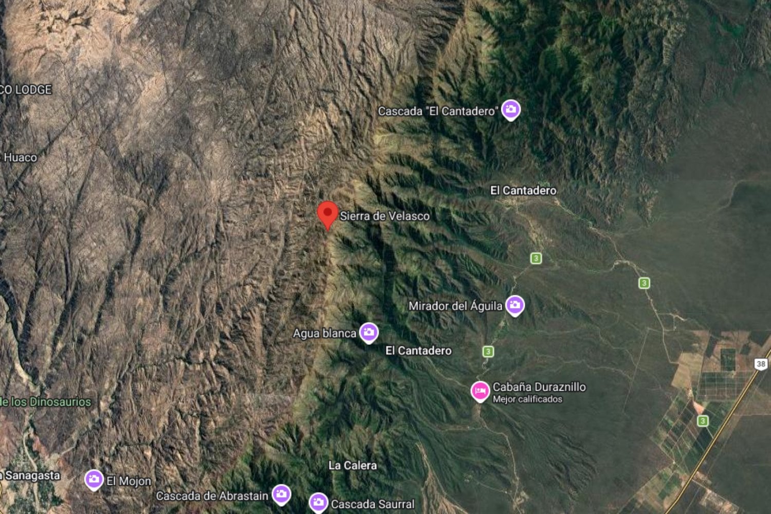 Mapa Sierra De Velasco