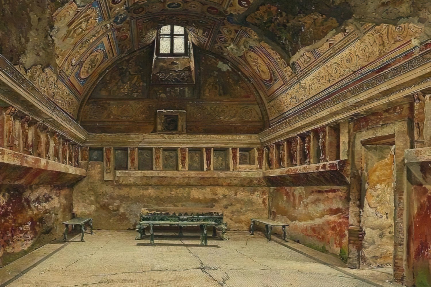 Termas Romanas Ilustracion