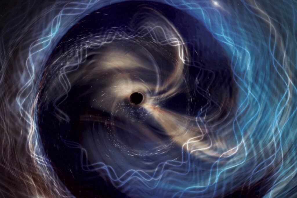 Los agujeros negros no solo chocan: también dejan vibrando su frontera más extrema. Una señal gravitacional acaba de revelar el eco del horizonte de sucesos