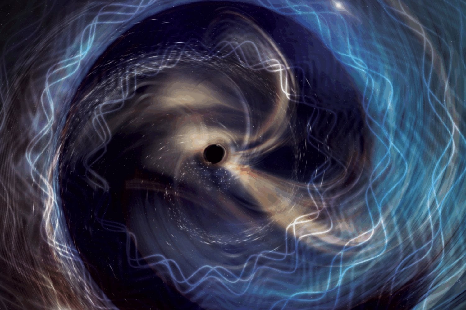 Los agujeros negros no solo chocan: también dejan vibrando su frontera más extrema. Una señal gravitacional acaba de revelar el eco del horizonte de sucesos