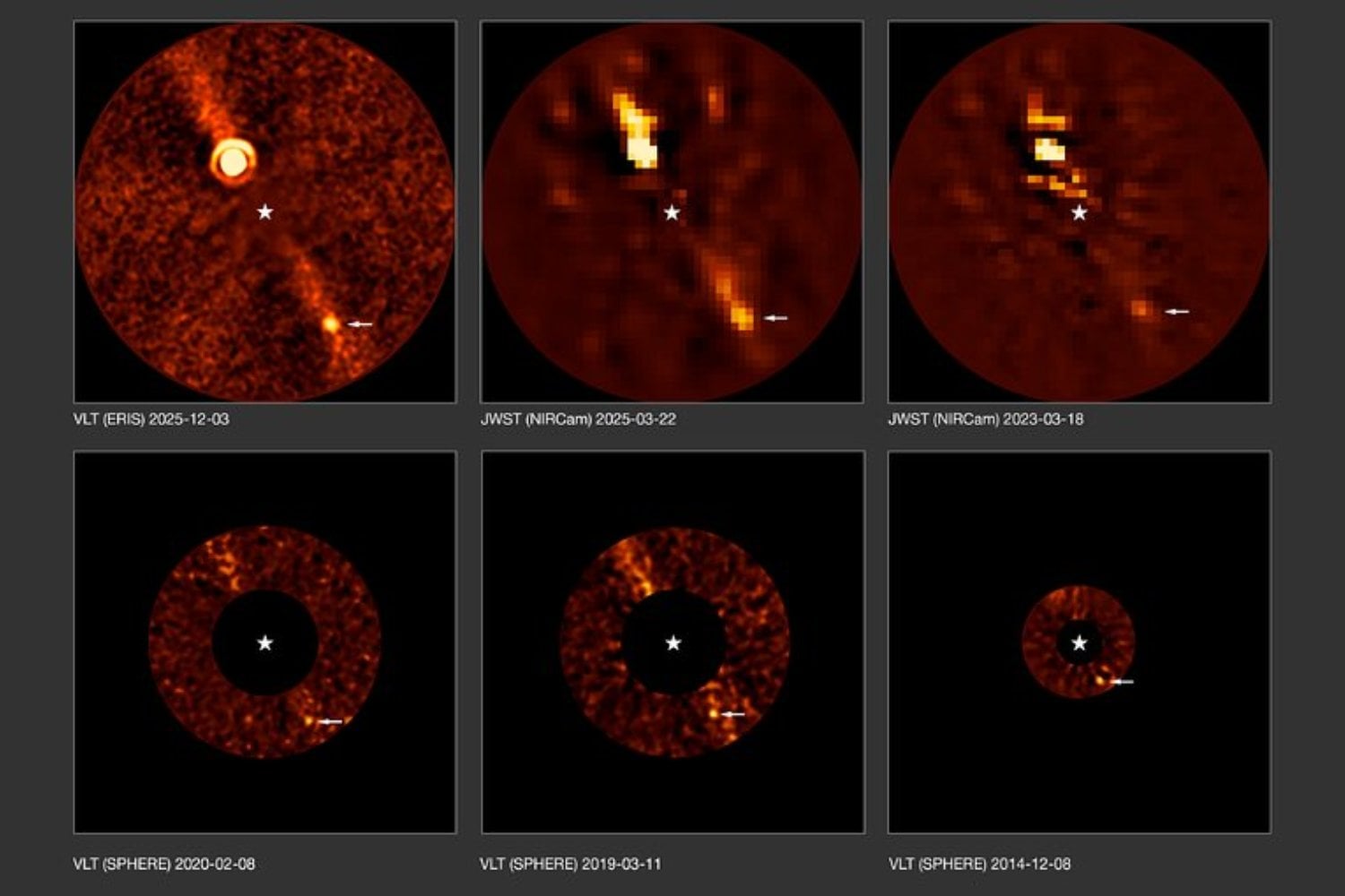 Un planeta gigante llevaba más de una década escondido en las imágenes de una estrella cercana. Es 100 veces más tenue que su vecino y nadie había logrado distinguirlo