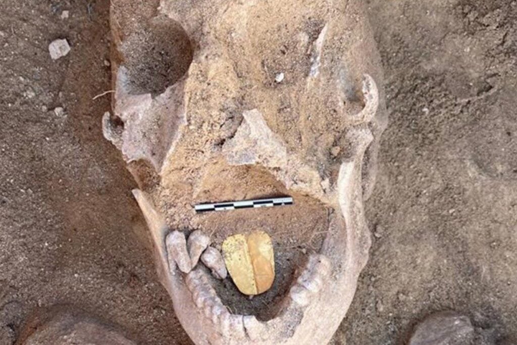 Arqueólogos abrieron 18 tumbas en una antigua ciudad de la costa egipcia y encontraron 24 lenguas de oro. No eran joyas: debían devolverles la voz a los muertos para hablar ante Osiris