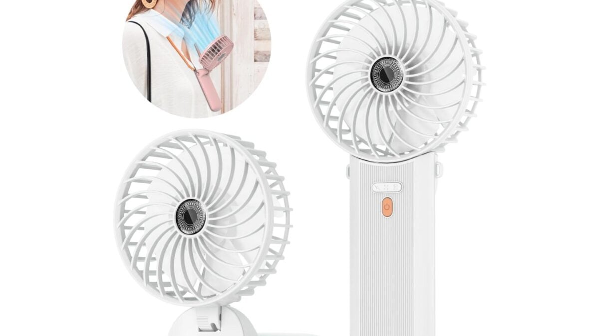 Amazon prácticamente regala un ventilador portátil de mano a su precio más bajo, ayudándote a superar la ola de calor del verano sin gastar mucho