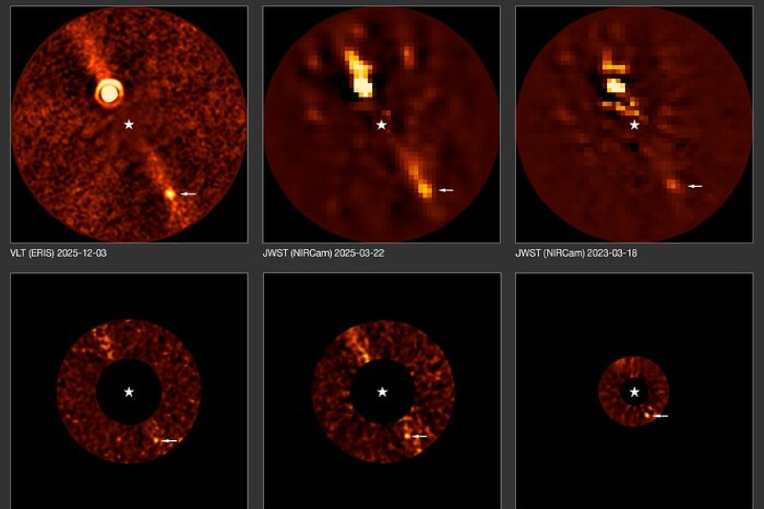 Astrónomos estudiaban un planeta conocido cuando apareció un diminuto punto que nadie había visto. Llevaba 11 años escondido en los archivos y es el mundo más débil fotografiado desde la Tierra