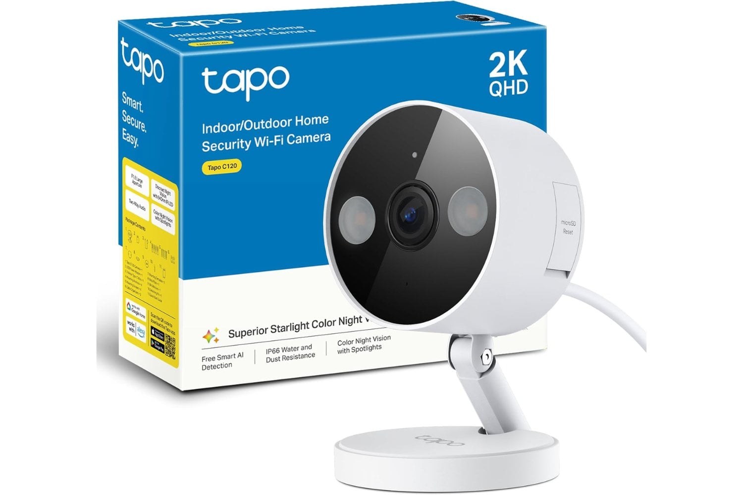 Tapo C120-2K 4MP Indoor/Outdoor Security Camera