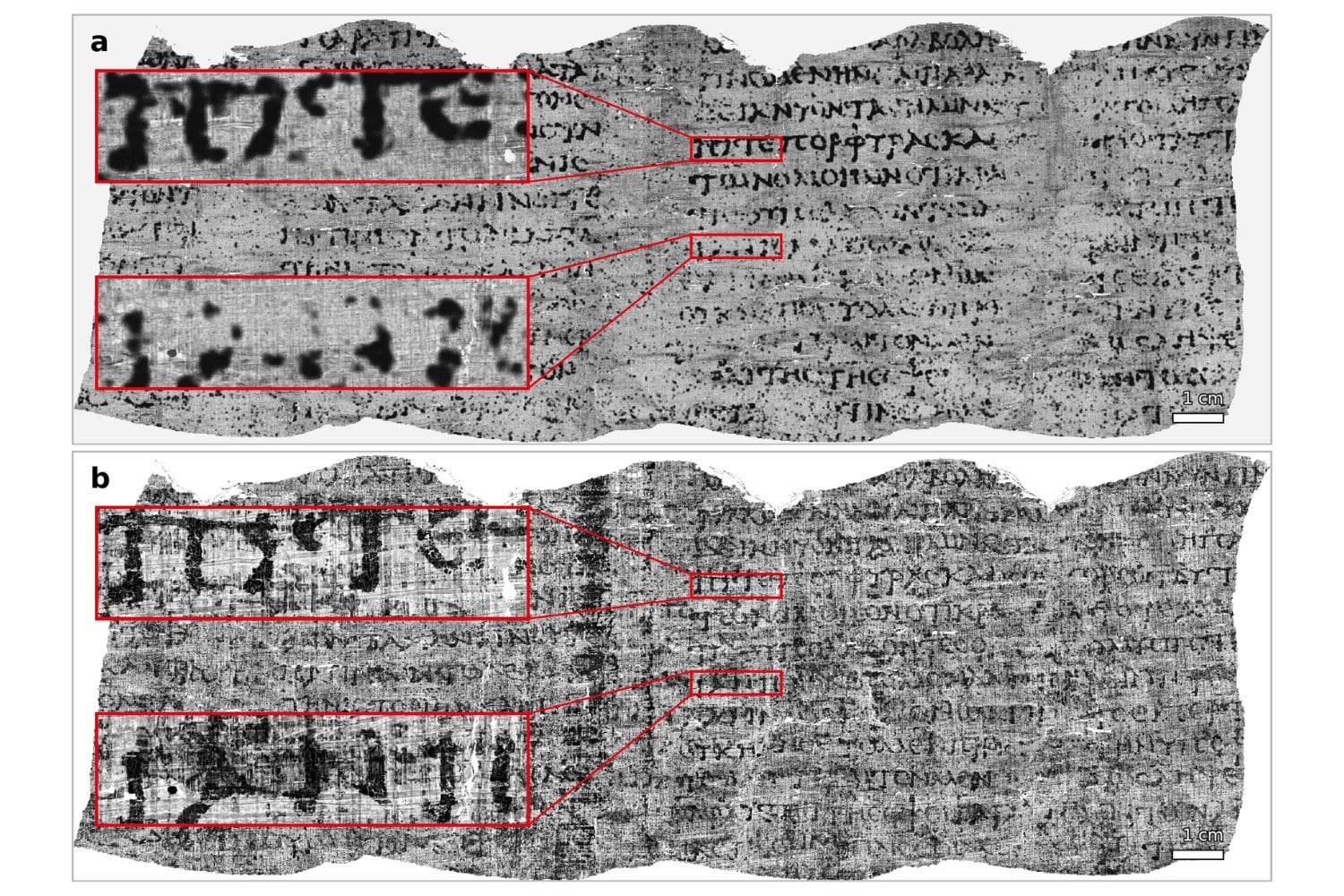 El Vesubio convirtió este papiro en un bloque de carbón hace casi 2.000 años. La inteligencia artificial ha logrado leerlo sin abrirlo