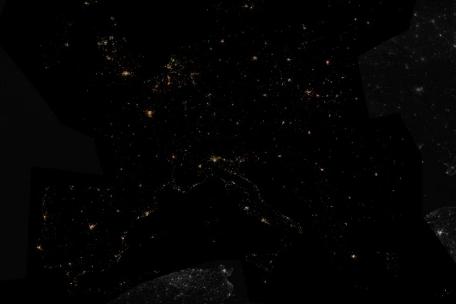 La España rural está cambiando de color por la noche, y un satélite chino lo ha visto desde el espacio. El paso masivo a luces LED frías está tiñendo de azul pueblos enteros