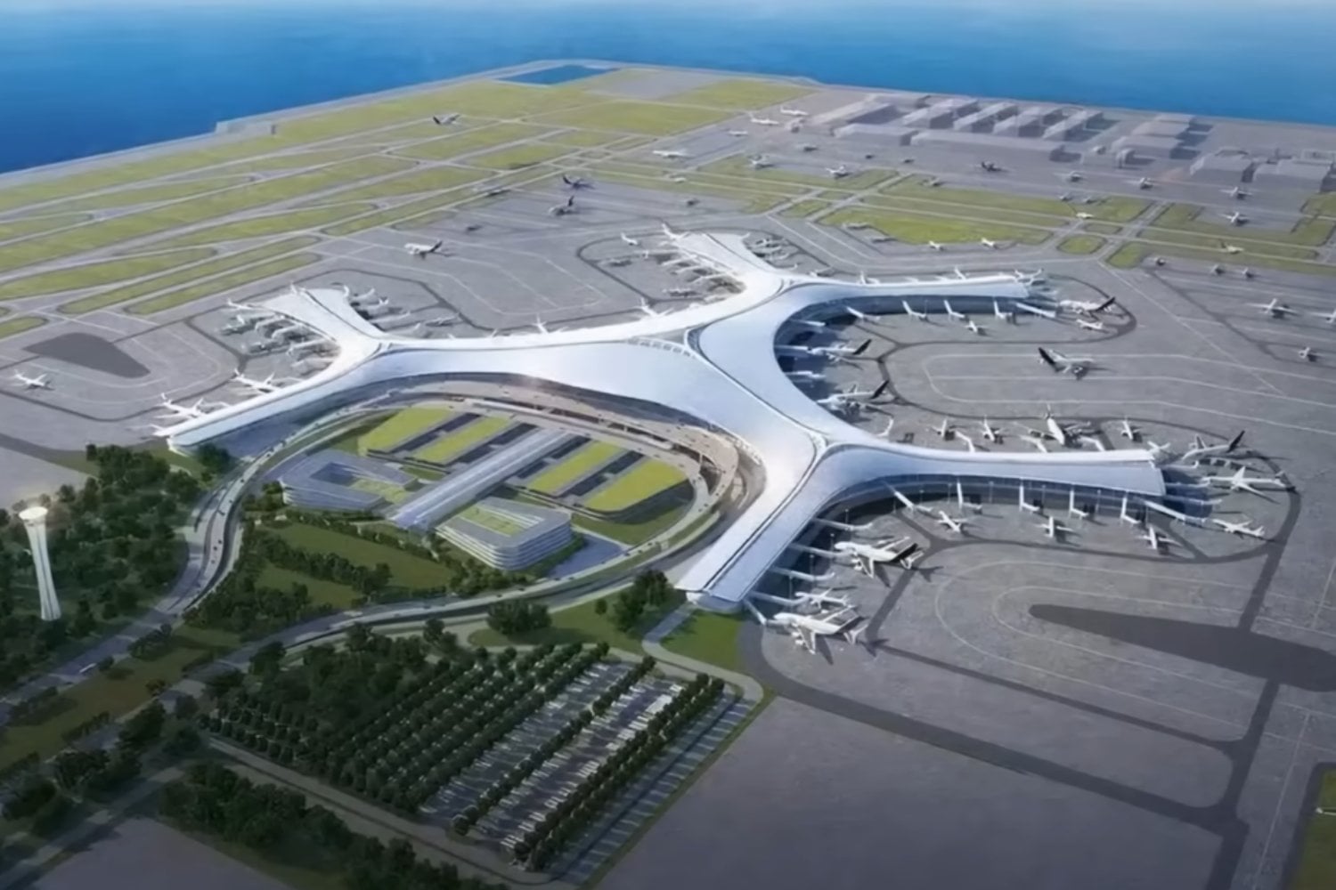 El aeropuerto sobre el mar que China quiere terminar en 2028 enfrenta retos mucho más allá de la ingeniería
