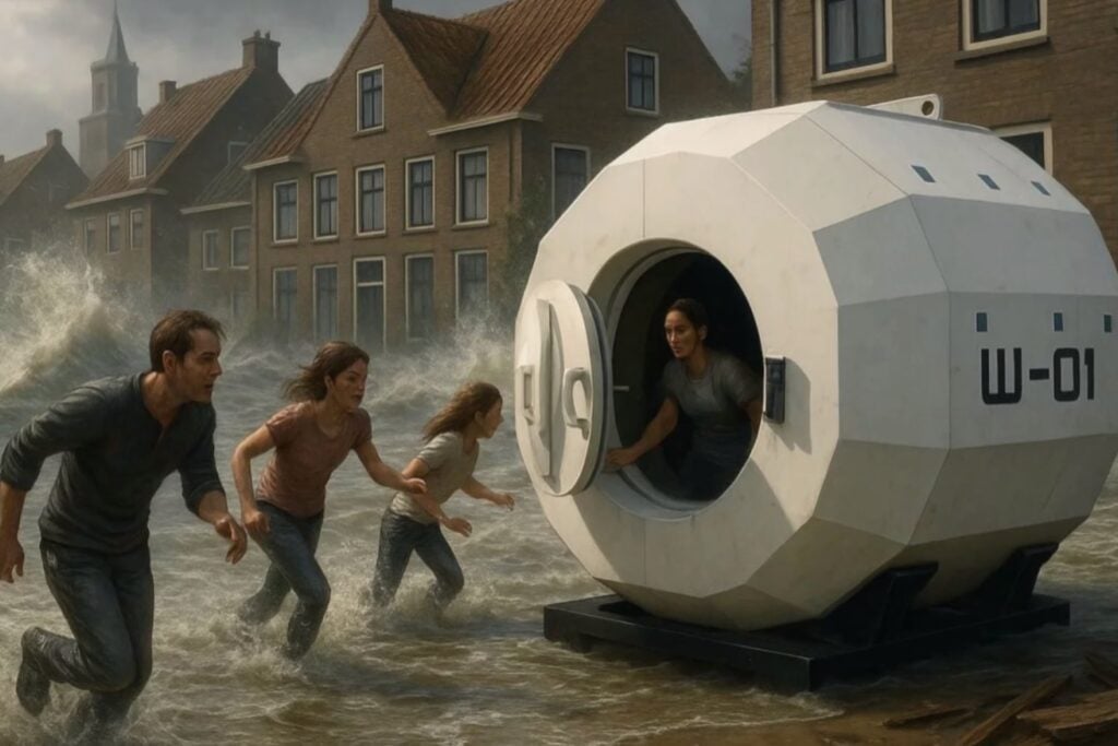 No puede detener un tsunami, pero sí intentar salvarte: así es la cápsula de supervivencia creada en Francia