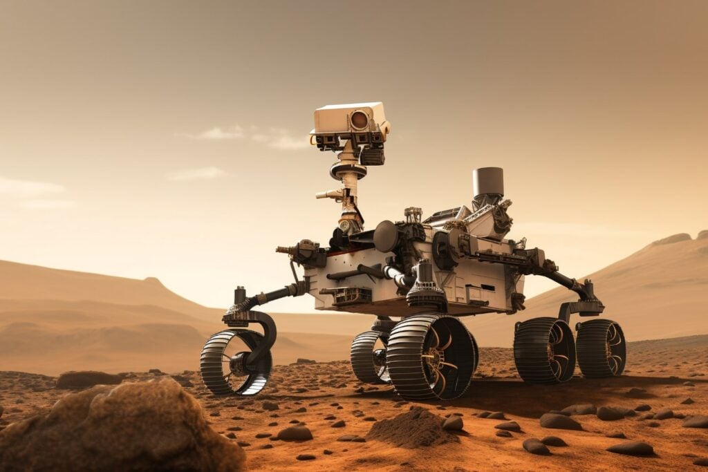 Una fotografía muestra las cicatrices que Marte ha dejado en el rover Curiosity