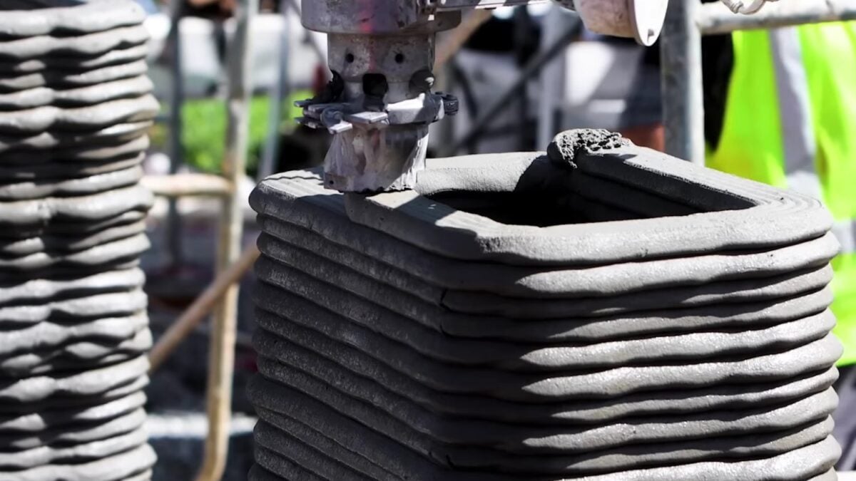 La construcción del futuro tarda 30 minutos: este puente de hormigón salió directamente de una impresora 3D