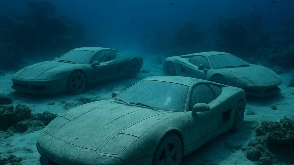 400 millones de dólares en autos de lujo se hunden a 3.000 metros de profundidad desde 2022: la ciencia todavía vigila qué le hacen sus baterías al fondo del Atlántico