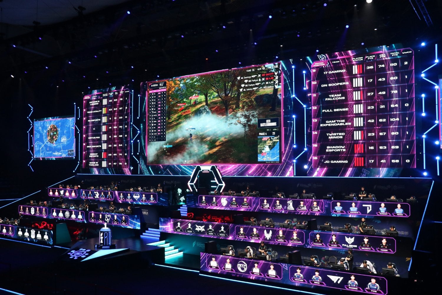 PUBG convirtió su última partida en una calculadora gigante y 17 Gaming fue el único que llegó con las cuentas hechas. La agresividad terminó valiendo más que esconderse para sobrevivir en Astana
