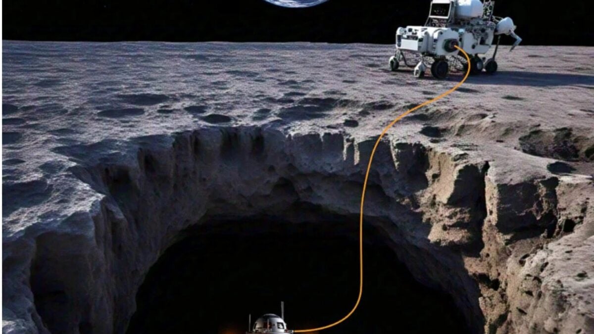 La NASA brinda su respaldo a un loco plan de usar un dron láser para explorar las gigantescas cuevas que hay bajo la superficie de la Luna