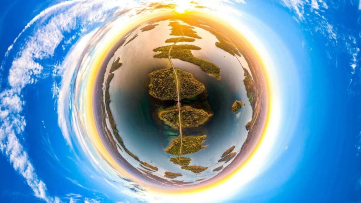 Este “pequeño planeta” es un registro surrealista de cómo hemos cambiado a la naturaleza, y ganó el premio en un concurso de fotografía