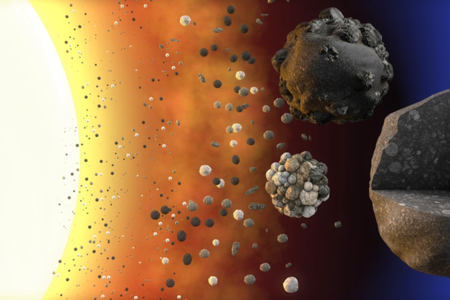 En 2008 encontraron una roca negra enterrada en el hielo de la Antártida. Dieciocho años después, un microscopio cuántico reveló que guardaba la huella magnética que pudo ayudar a formar el Sol