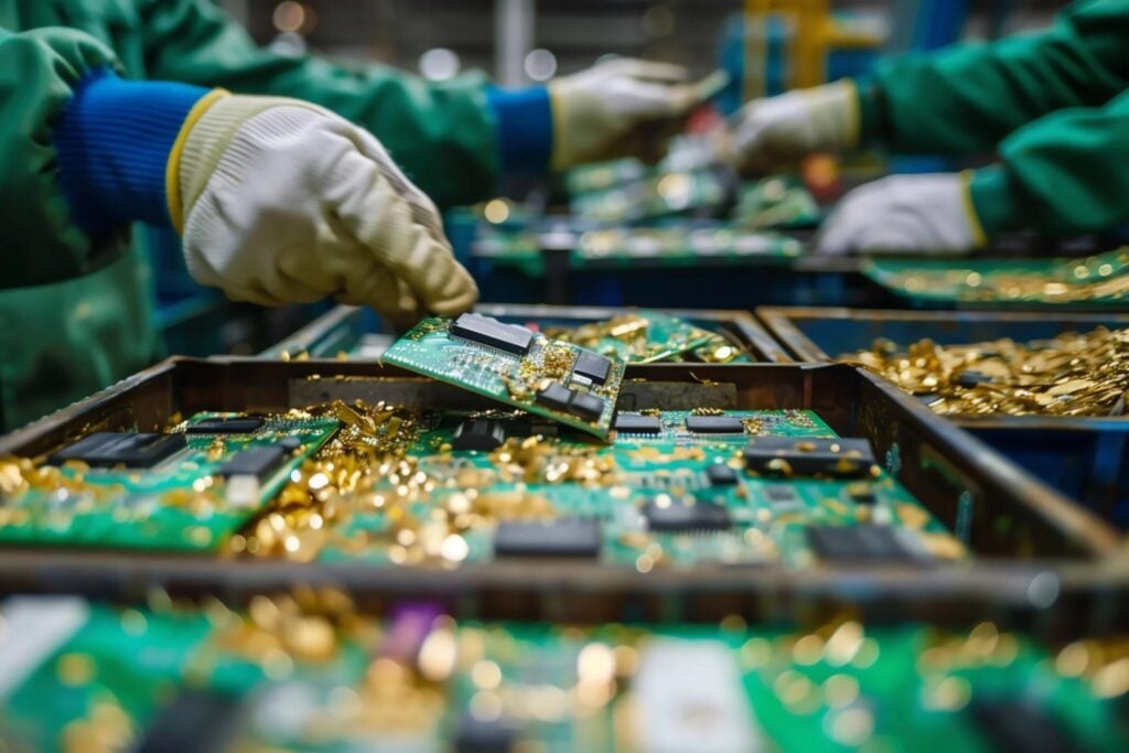 Una molécula creada en Illinois puede cambiar cómo recuperamos el oro de los móviles viejos. Usa electricidad para atraparlo y reduce hasta 100 veces los químicos necesarios en una de las etapas clave