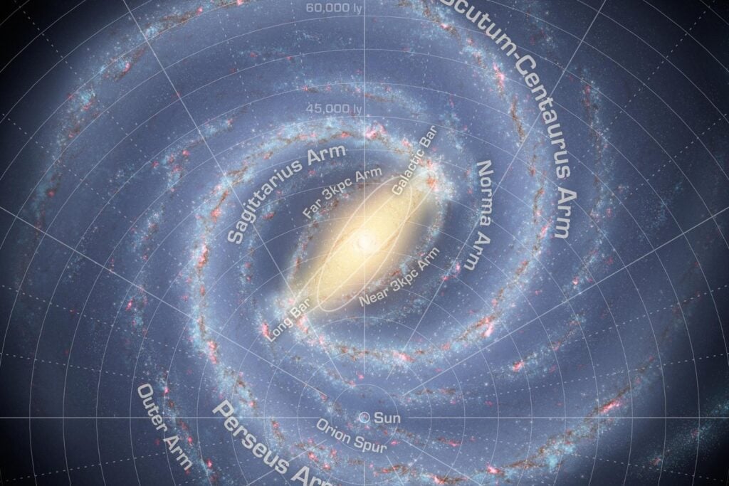 Construyeron una galaxia virtual del tamaño de la Vía Láctea y la dejaron evolucionar 4.000 millones de años. Su centro empezó a construirse solo desde una barra de 16.000 años luz