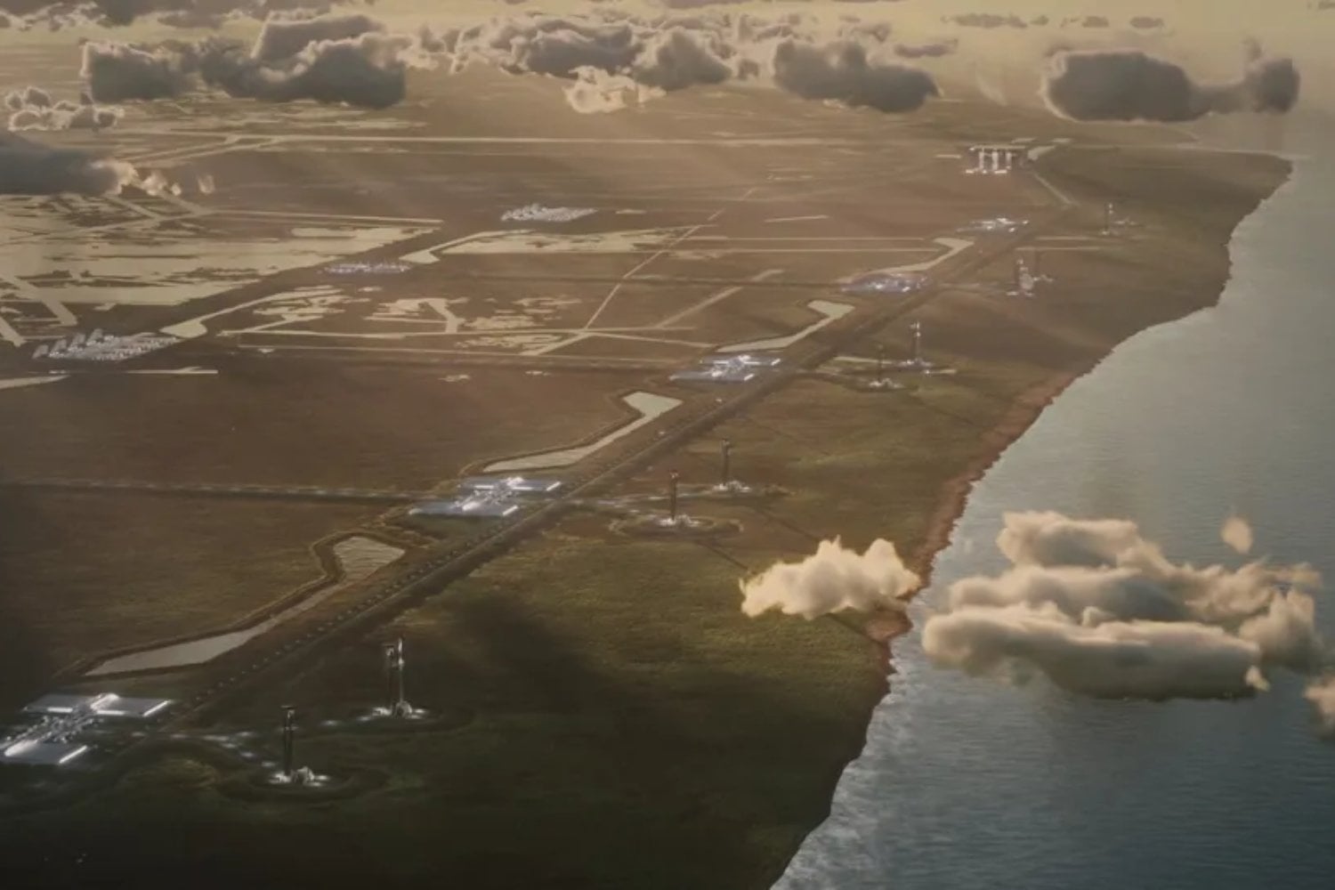 Elon Musk quiere convertir un enorme humedal de Luisiana en el puerto espacial más grande del planeta con 100.000 millones de dólares. Tendrá diez plataformas para lanzar miles de Starship al año hacia la Luna, Marte y centros de datos orbitales
