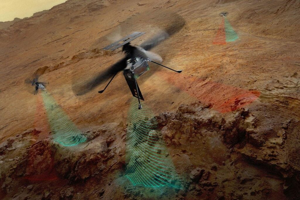 La NASA enviará tres helicópteros a Marte para buscar algo que los satélites no pueden ver bien. Volarán casi a ras del suelo para encontrar hielo enterrado antes de que lleguen los astronautas