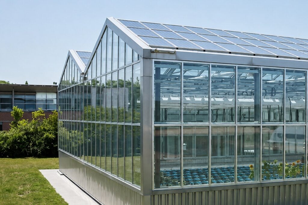Paneles solares semitransparentes logran enfriar invernaderos y reducir hasta un 60% el uso de agua