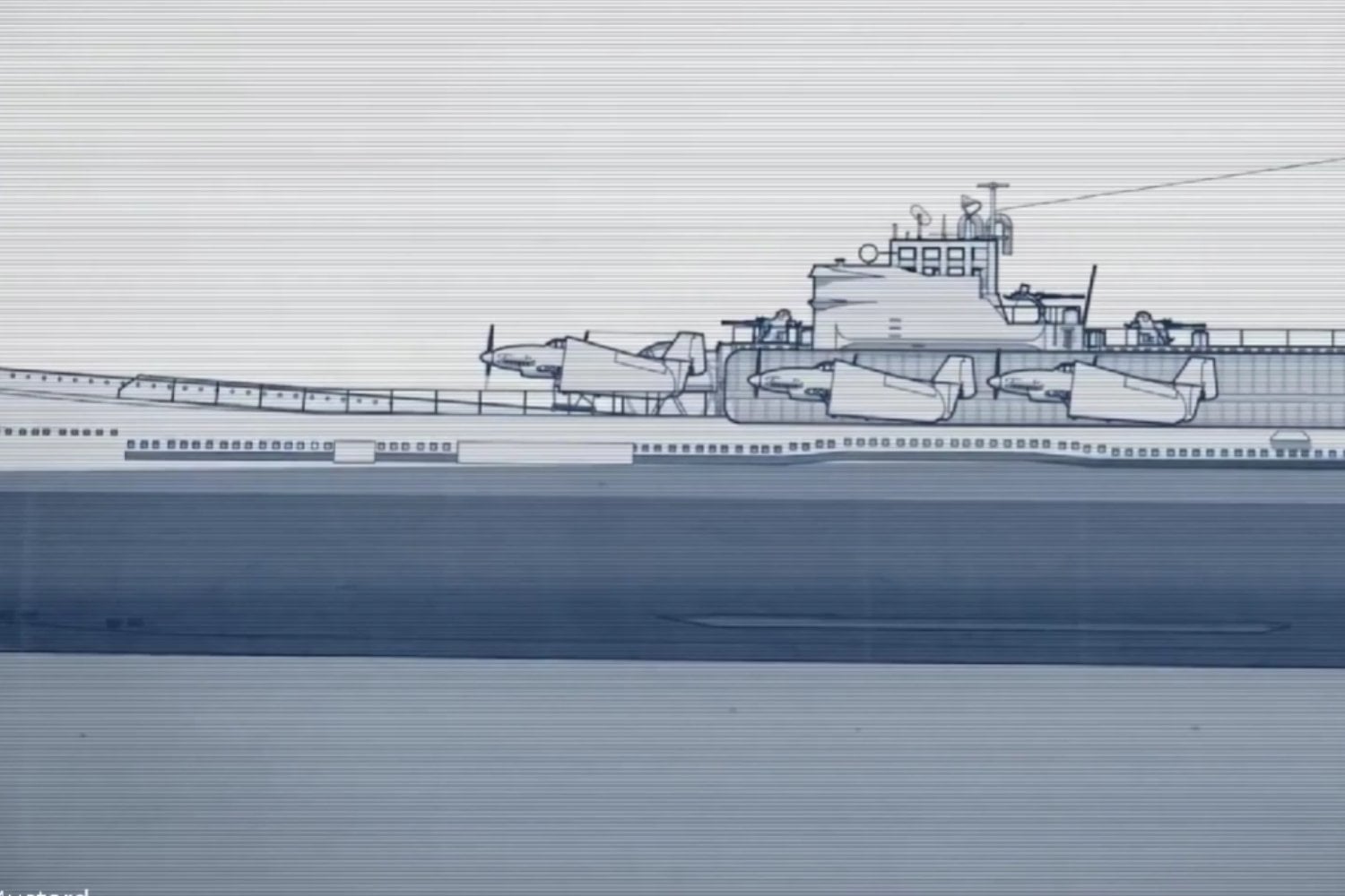 Japón construyó un submarino de 120 metros capaz de lanzar aviones: su plan era atacar EEUU sin ser detectado