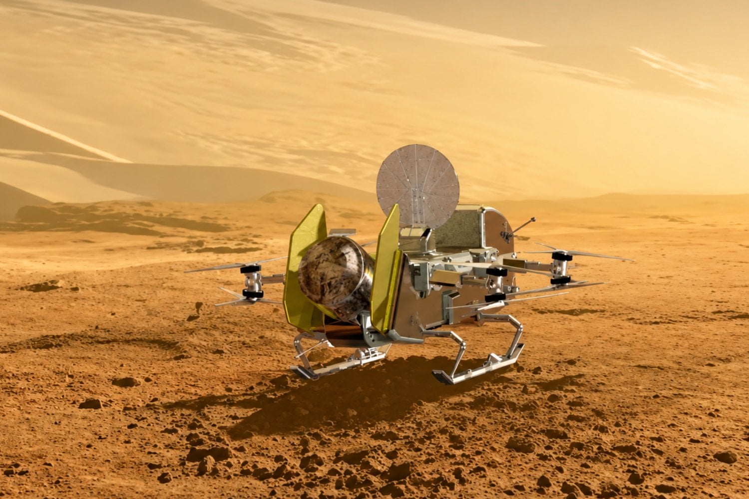 Dragonfly toma forma: NASA prepara el dron que explorará la mayor luna de Saturno