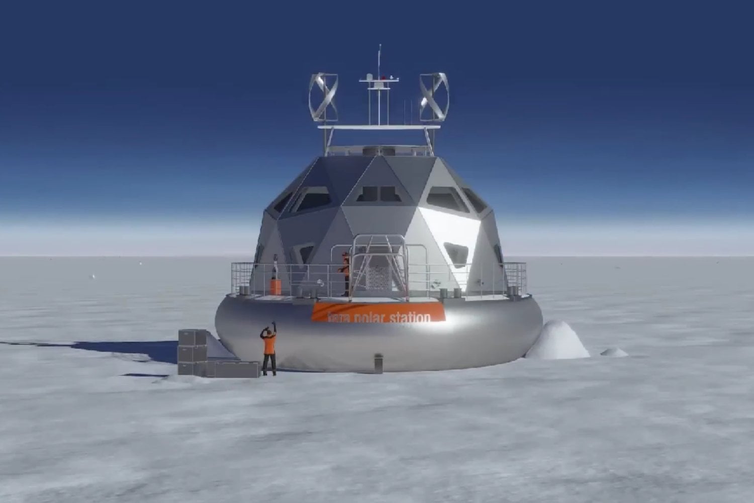 Un “iglú” flotante se adentra en el Ártico para estudiar cómo está cambiando el clima