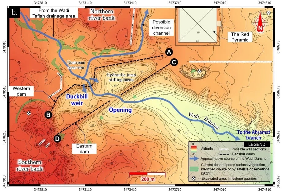 Dahshur Dams Map (1)