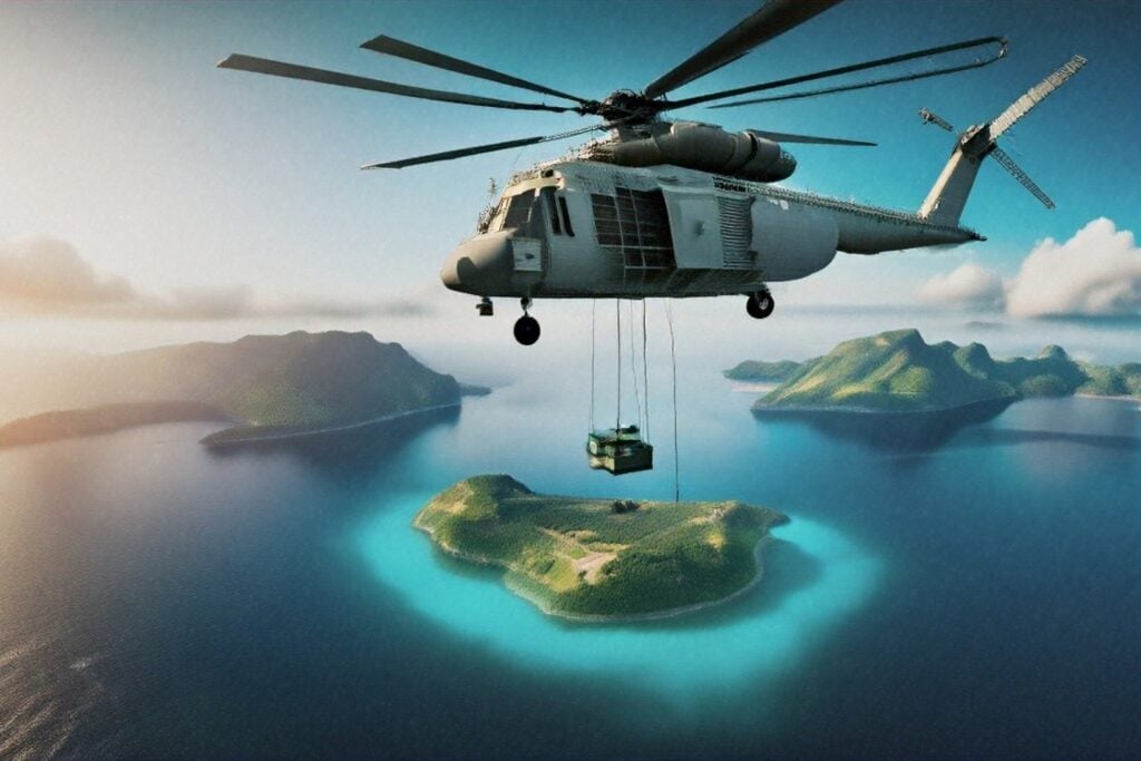 Helicoptero E Isla