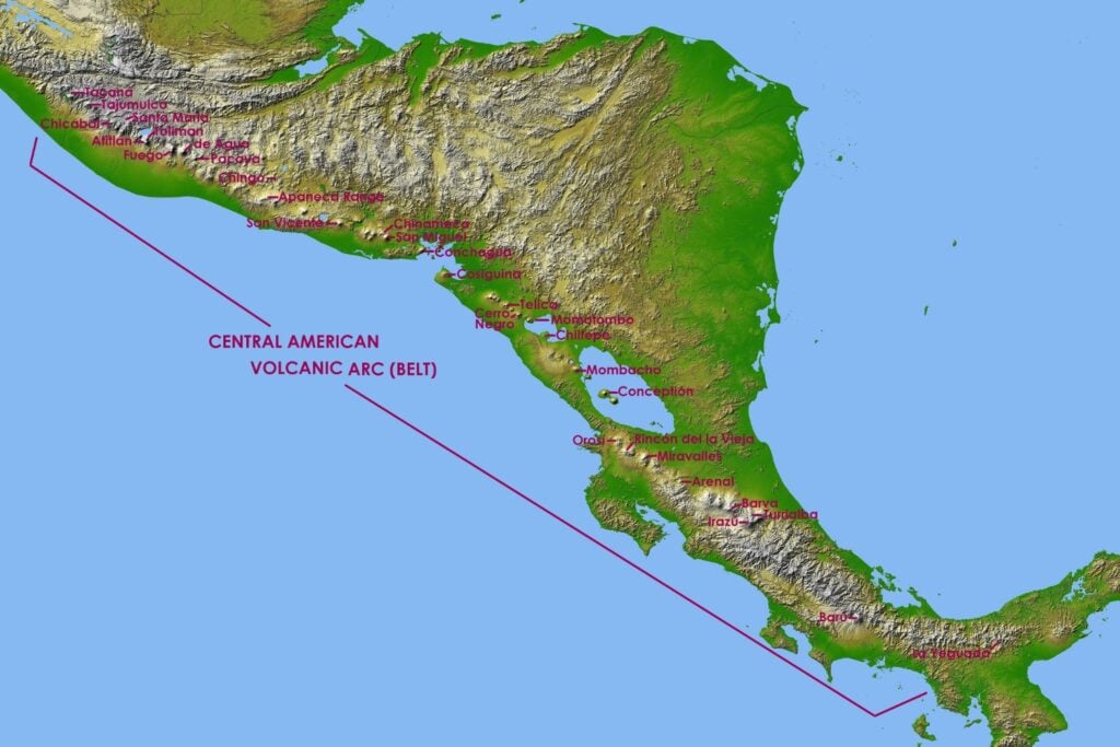 Mapa Del Cinturon De Fuego