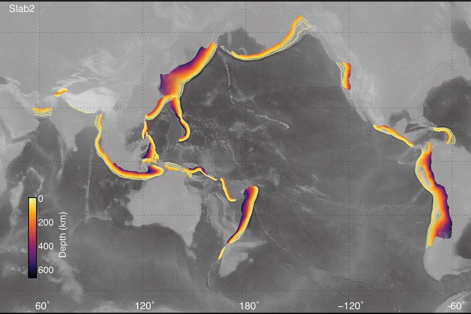 Vista Satelital Del Cinturon De Fuego