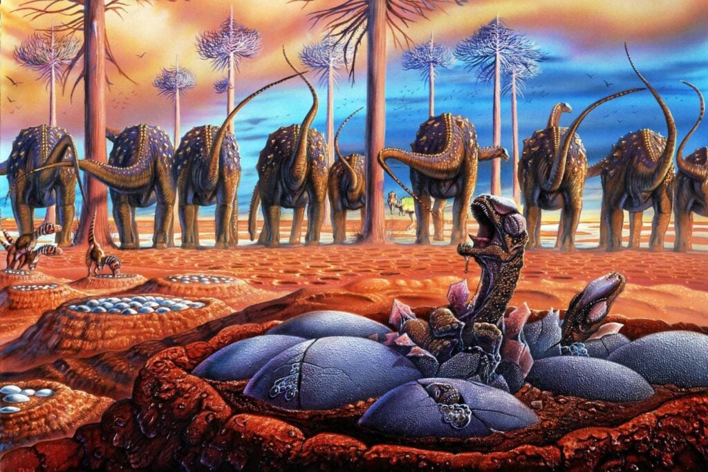 Los dinosaurios más grandes que pisaron la Tierra tenían un problema: algunos podían pesar 75 toneladas y sentarse sobre sus huevos era imposible. En Latinoamérica han encontrado la pista de cómo los incubaban sin aplastarlos