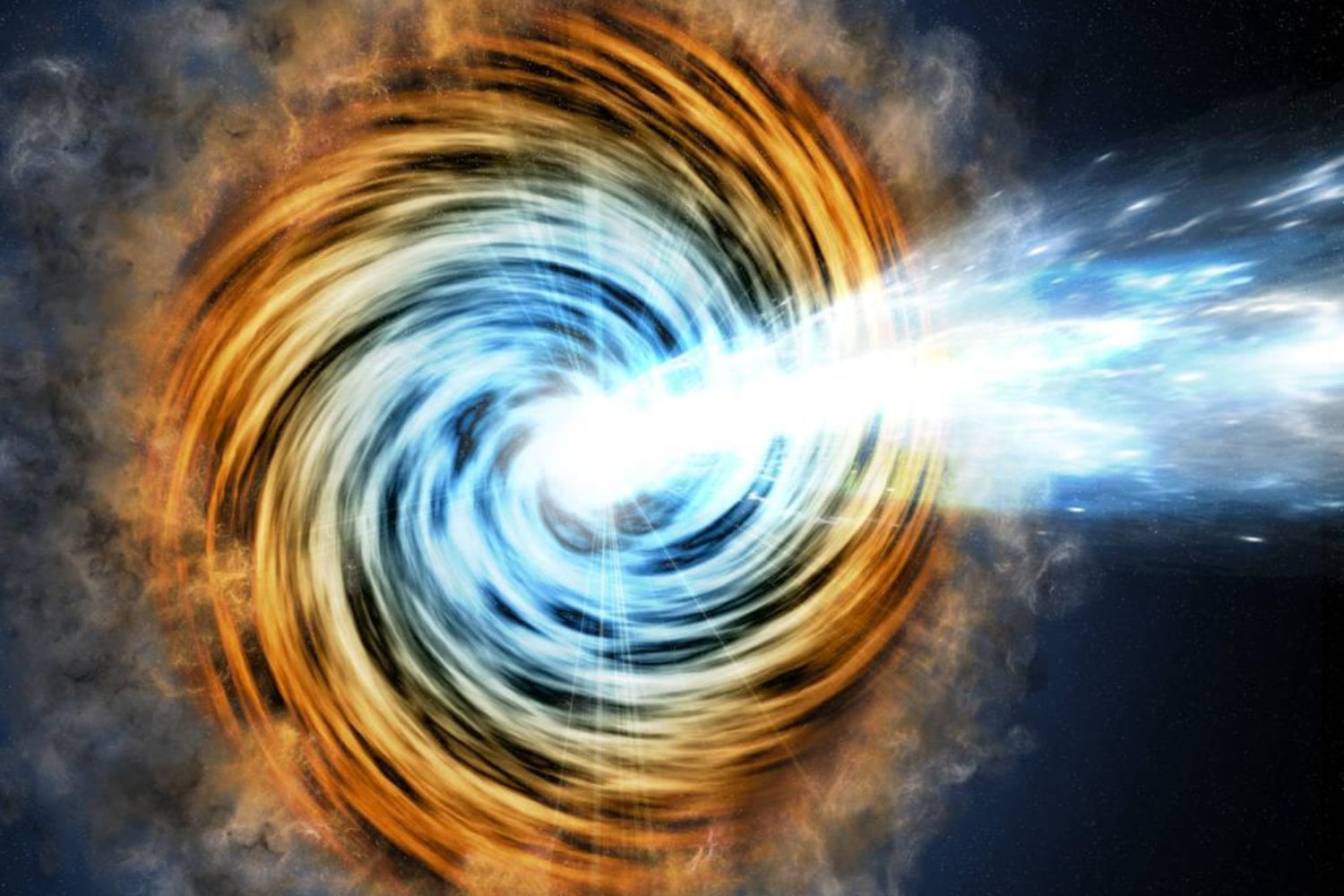 Los astrónomos llevaban 30 años buscando algo así en la Vía Láctea. Acaban de encontrar un agujero negro que lanza un chorro casi directo hacia la Tierra