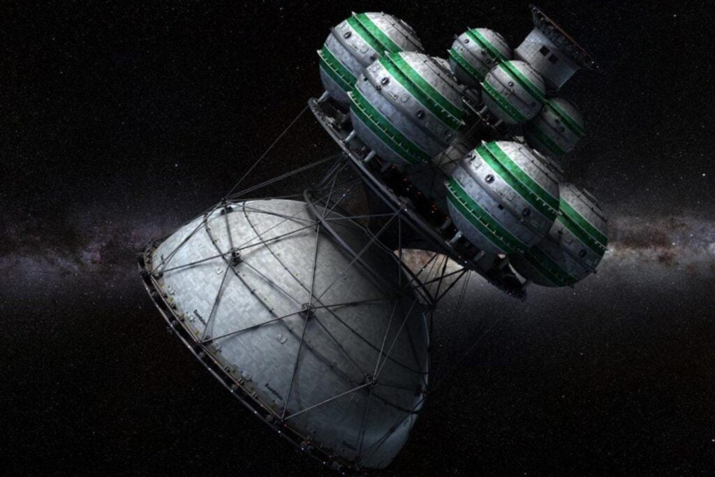 La humanidad acababa de llegar a la Luna cuando unos ingenieros diseñaron una nave de 54.000 toneladas para alcanzar otra estrella. Necesitaba 250 explosiones de fusión cada segundo