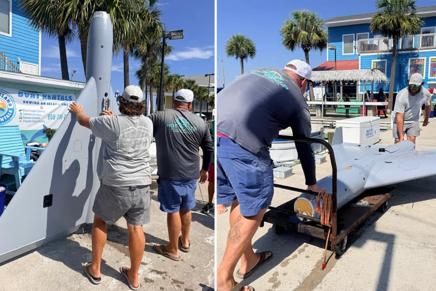Unos pescadores salieron al mar en Florida y terminaron sacando un dron militar de EEUU. Era una copia del Shahed-136 iraní que el Pentágono convirtió en arma