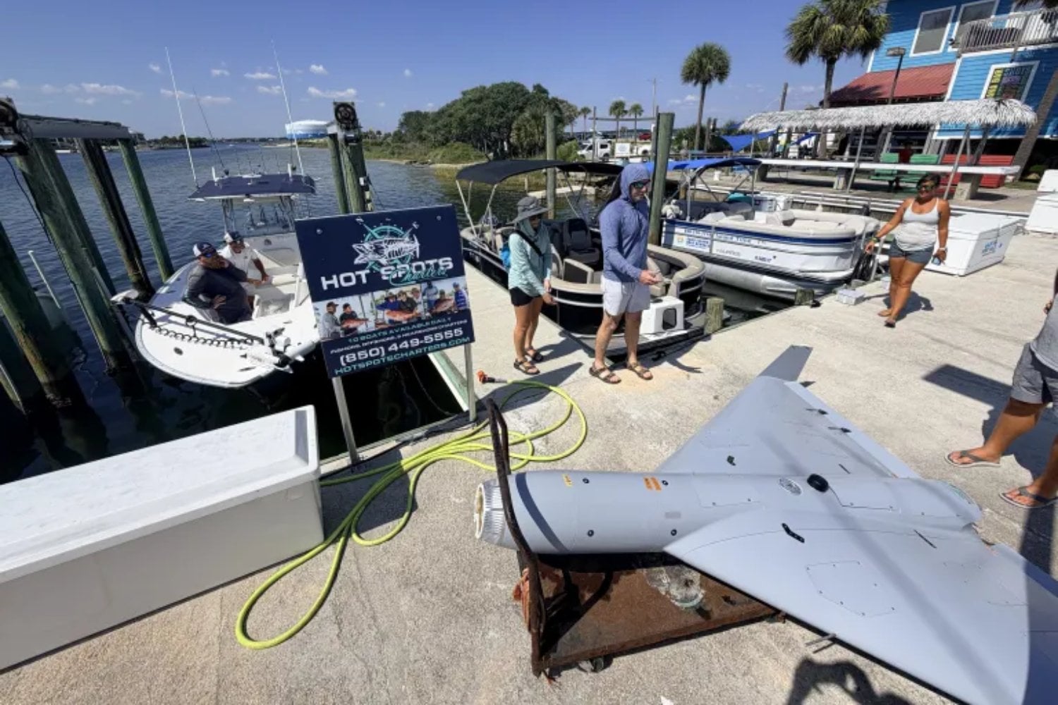 Unos pescadores salieron al mar en Florida y terminaron sacando un dron militar de EEUU. Era una copia del Shahed-136 iraní que el Pentágono convirtió en arma