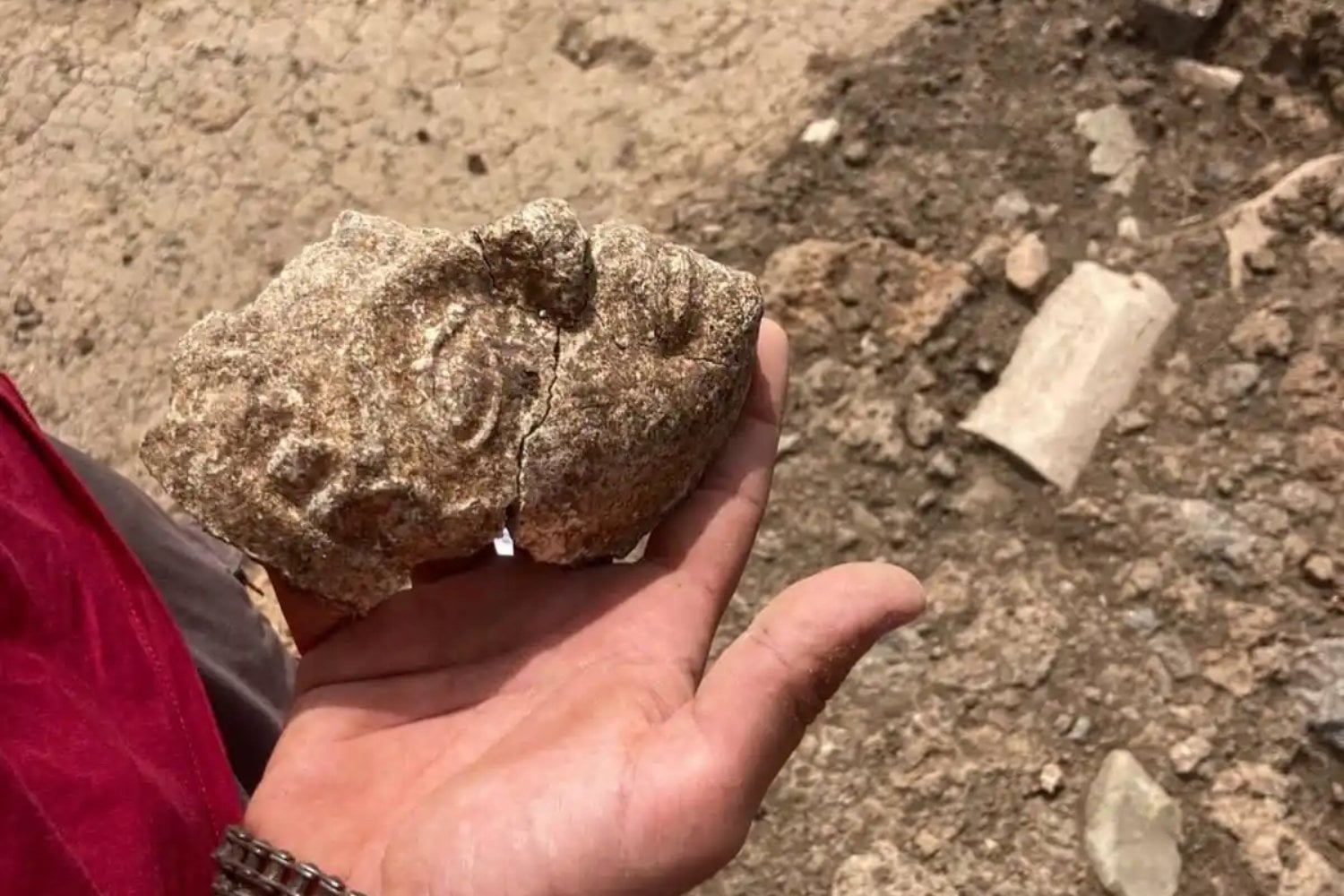 Hace 2.500 años, un gobernante etrusco escribió en oro que había levantado un templo para una diosa. Ahora los arqueólogos han encontrado su rostro en ese mismo lugar