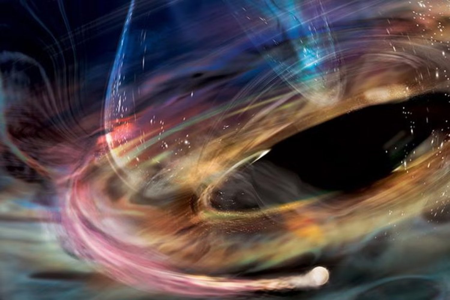 Un agujero negro de apenas 40 toneladas debería evaporarse casi al instante. Un nuevo modelo dice que, escondido dentro de una estrella, la materia oscura podría mantenerlo vivo hasta que termine devorándola desde dentro