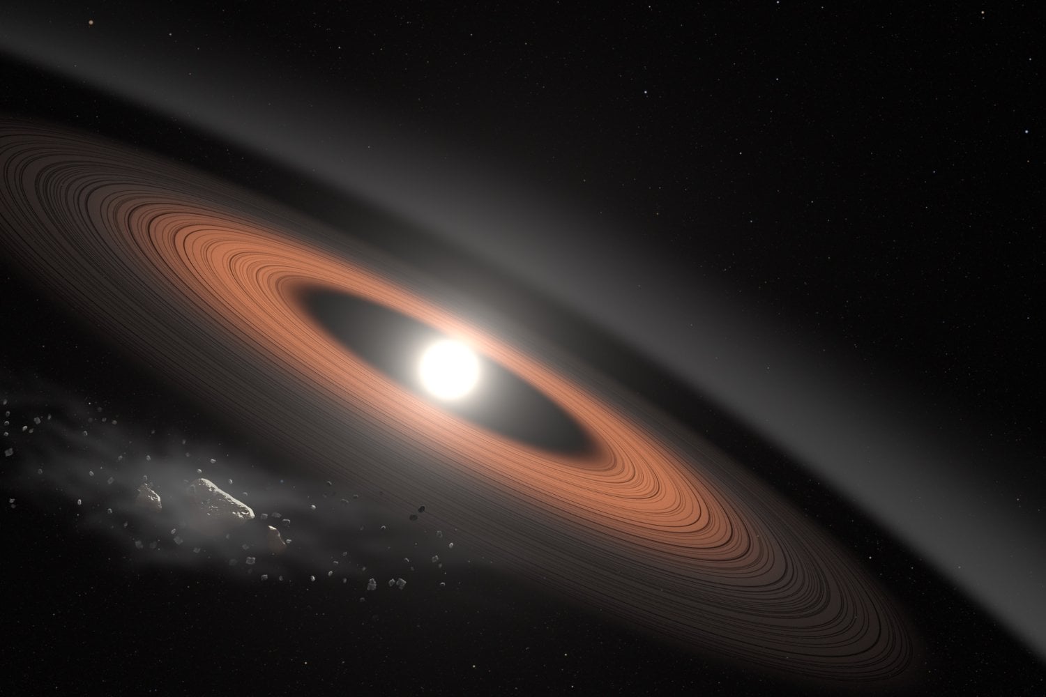Un agujero negro de apenas 40 toneladas debería evaporarse casi al instante. Un nuevo modelo dice que, escondido dentro de una estrella, la materia oscura podría mantenerlo vivo hasta que termine devorándola desde dentro