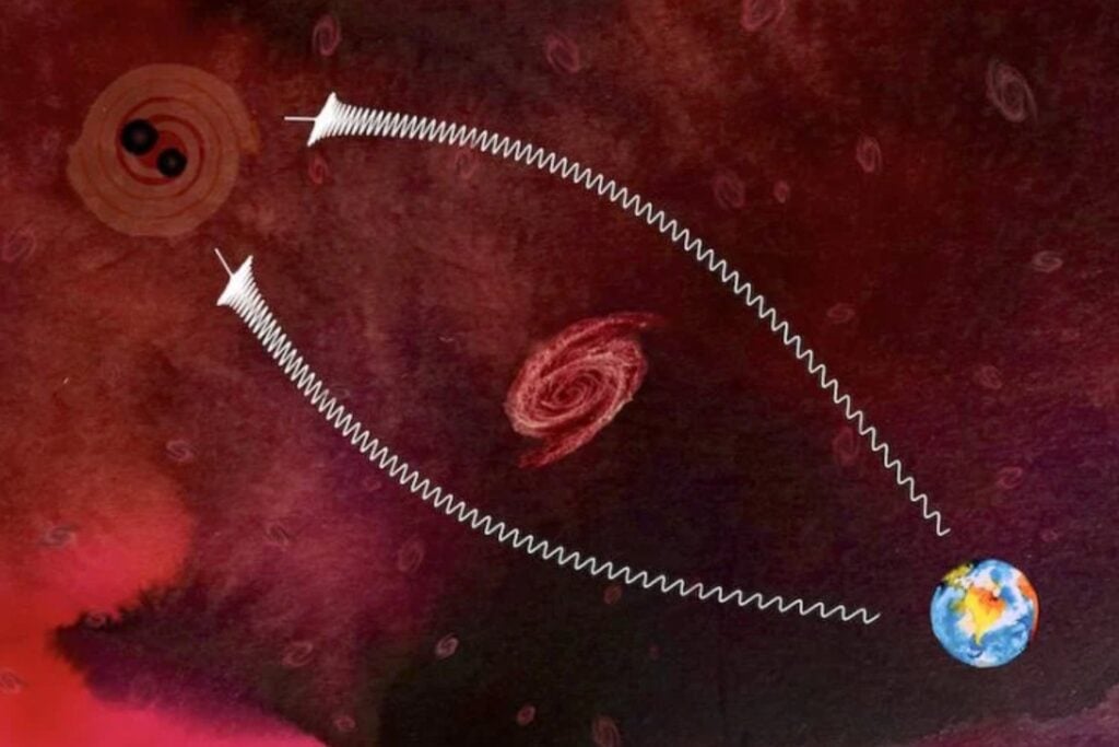 LIGO detectó dos agujeros negros tan grandes que parecían imposibles de formar. Una lente cósmica podría haberlos hecho parecer mucho más masivos