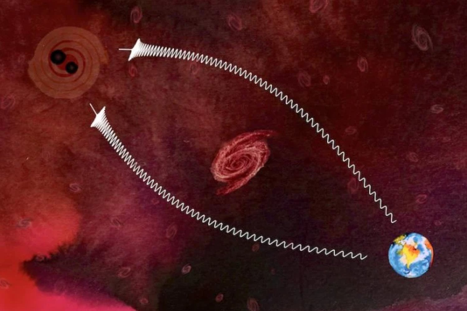 LIGO detectó dos agujeros negros tan grandes que parecían imposibles de formar. Una lente cósmica podría haberlos hecho parecer mucho más masivos